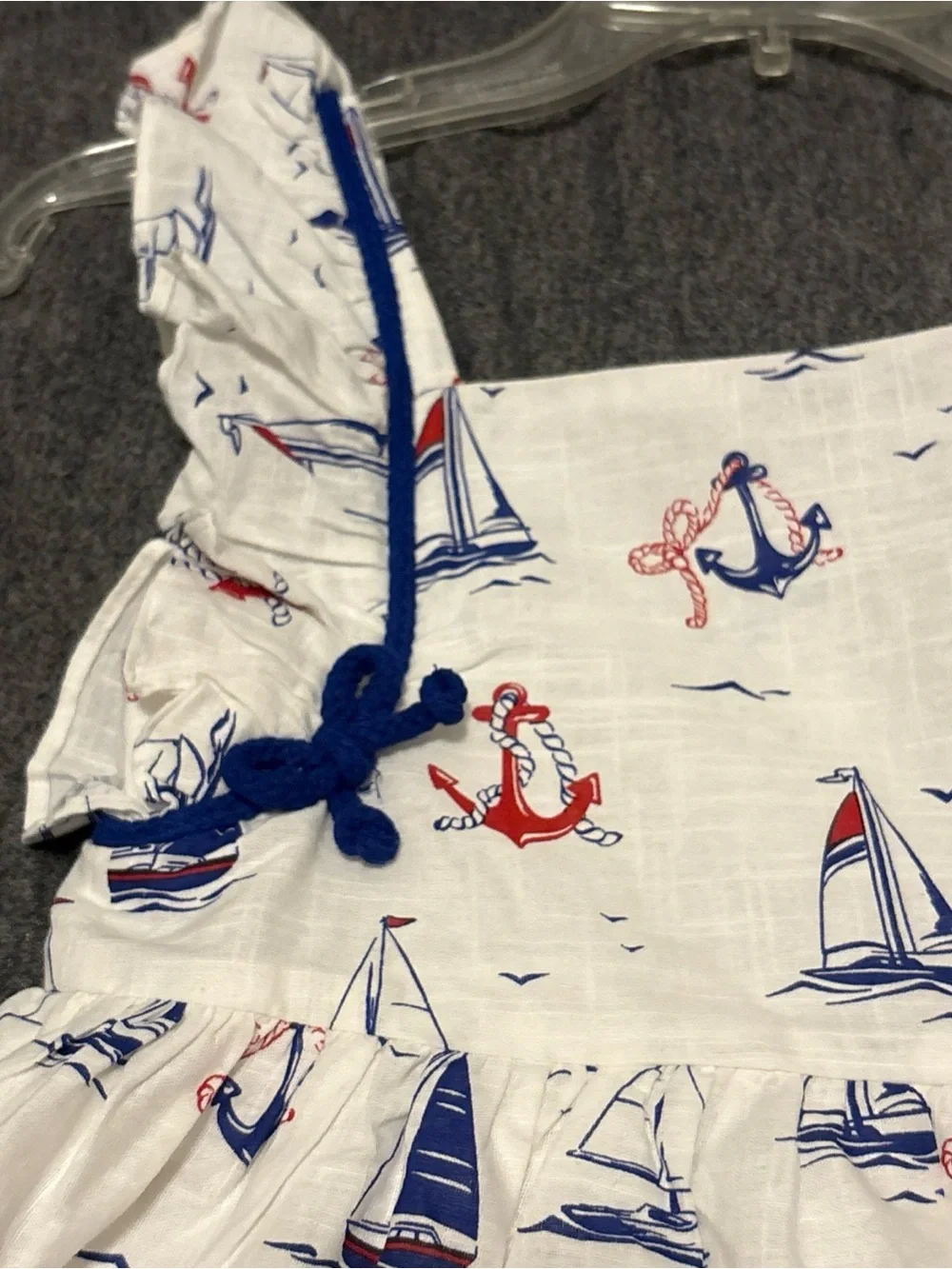 NWT Tommy Bahama Kids Girls White Nautical Stamp  Dress  Size 10